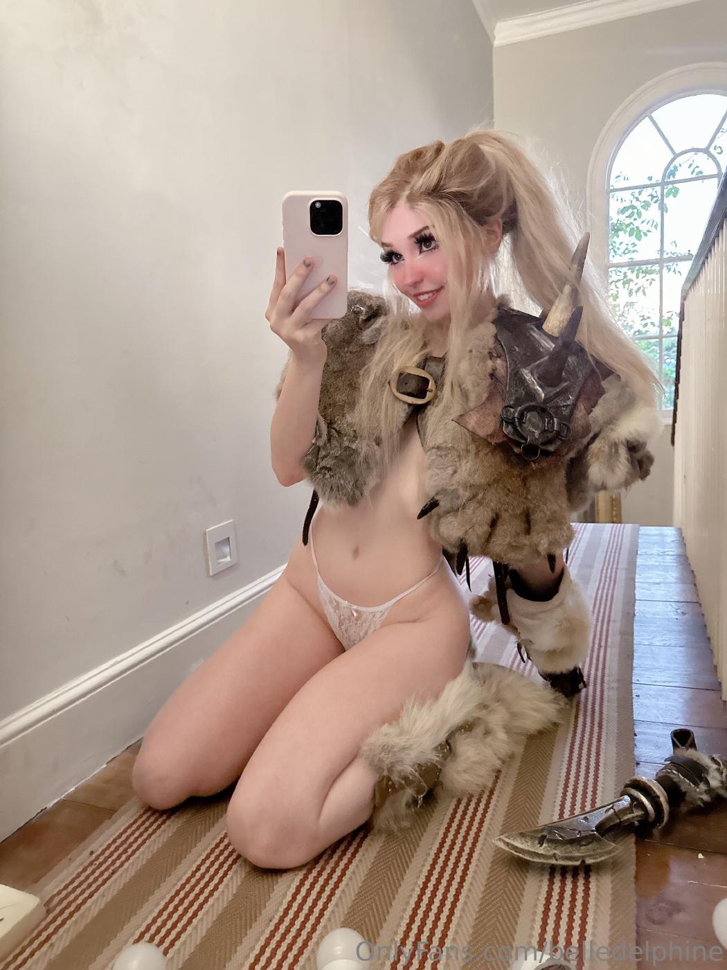 Belle Delphine Sexy Viking Cosplay Onlyfans Nude Photos