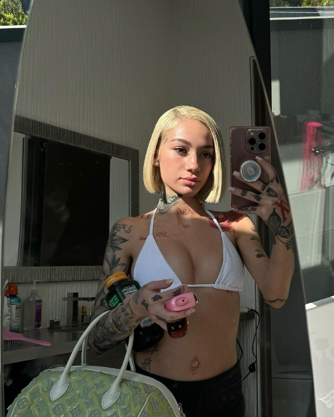 Bhad Bhabie Sexy White Bikini Tease Onlyfans Nude Photos